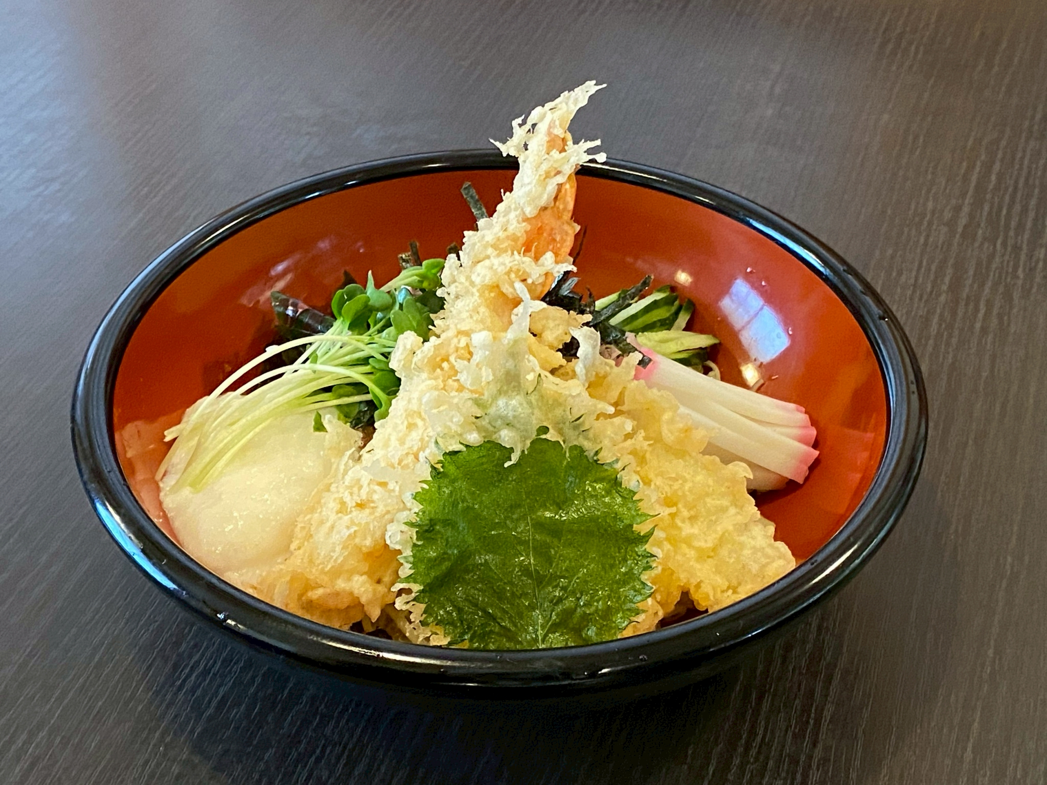 冷し天とろろ