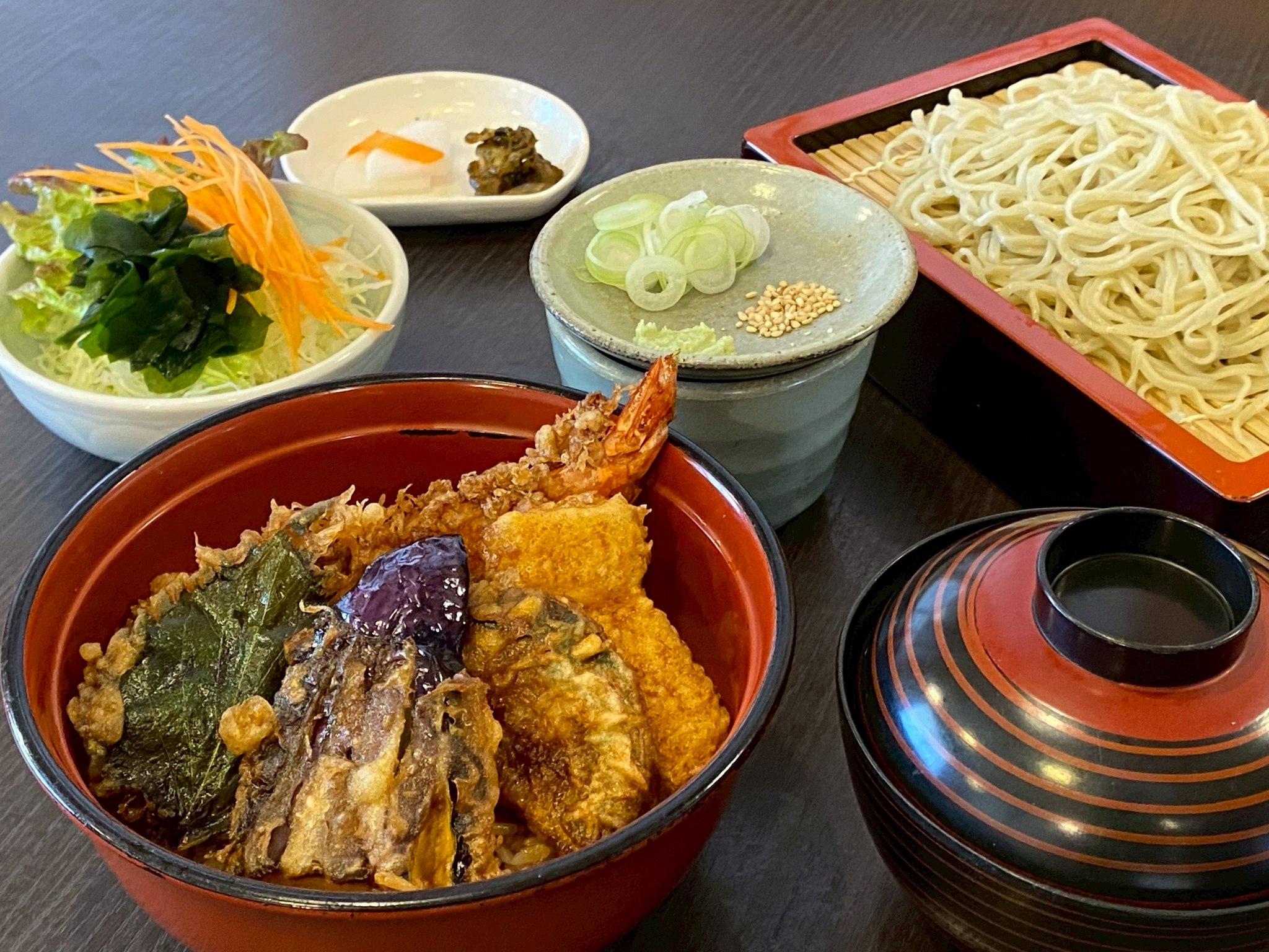 ミックス天丼セット